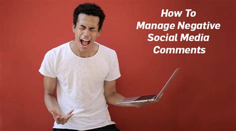 Infographic How To Manage Negative Social Media Comments