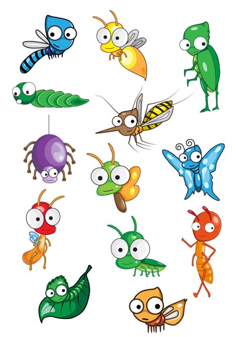 Cute Cartoon Bugs
