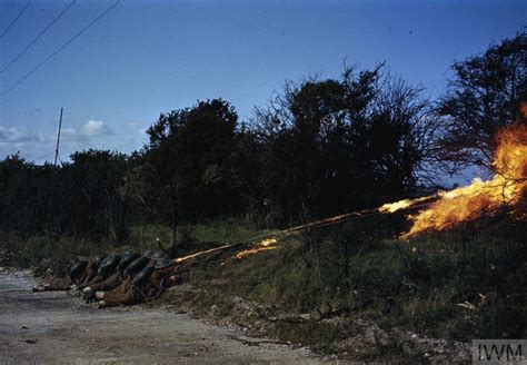 Flamethrowers In Action August 1944 Imperial War Museums