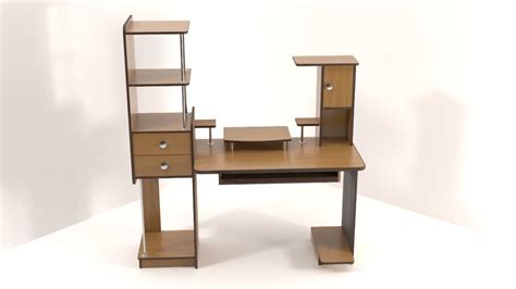 3d Asset Work Table For Computer Cgtrader