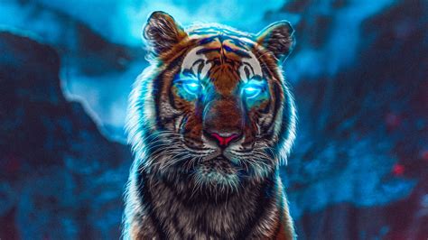 1920x1080 Tiger Glowing Eyes Laptop Full Hd 1080p Hd 4k Wallpapers
