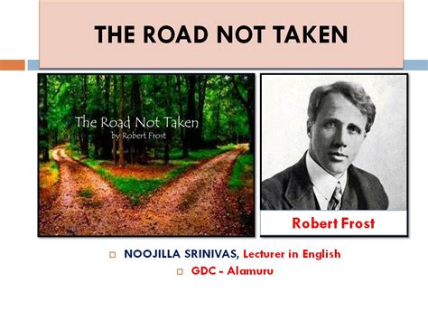 Robert Frost A Road Not Taken Summary Cdpastor