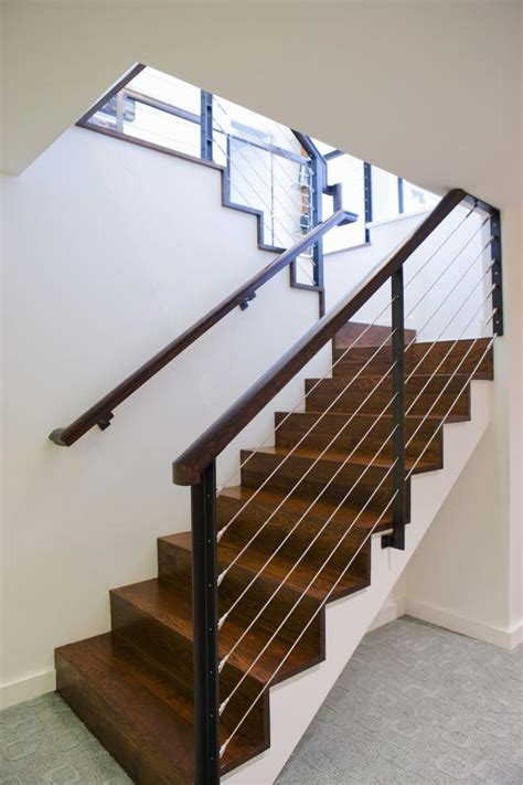 Closets, stairs & railings, trim, framing, doors Railings for stairs staircase modern with wall mount railing wall mount railing | Interior ...