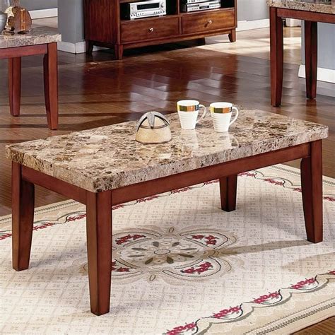 40 height x 110 diameter materials: Steve Silver Company Montibello Brown Coffee Table - MN700C