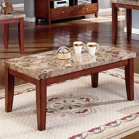 The table is of course a reproduction piece with a laminated top i was drawn to use this particular style how to whitewash & distress furniture: Steve Silver Company Montibello Brown Marble Top Coffee ...