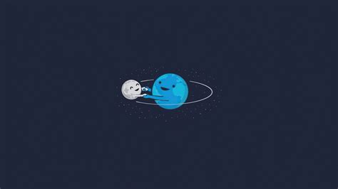 1280x720 Moon Earth Funny Minimalism 720p Hd 4k Wallpapers Images