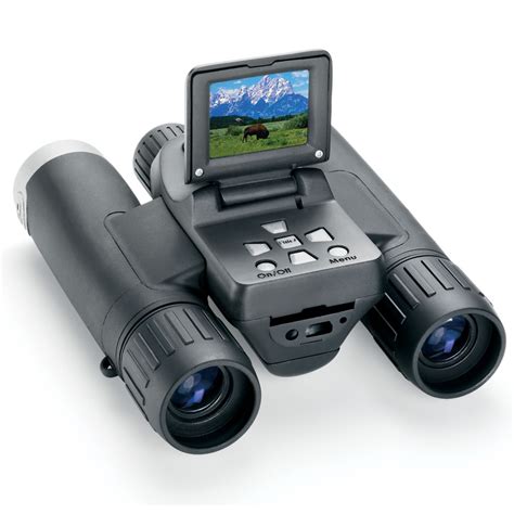 The Synchronized Focus Digital Camera Binoculars Hammacher Schlemmer