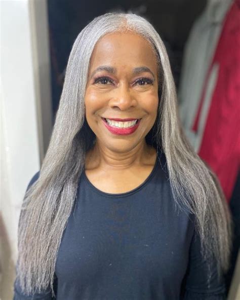 15 Hairstyle For Black Women Over 50 With Black Gray Hair Care Tips