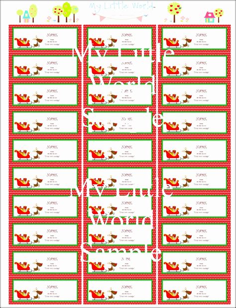 F/free Christmas Mailing Label Template | Template Printable