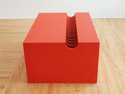 Donald Judd Untitled Dss 41 1963 Cadmium Red Light Oil On Plywood