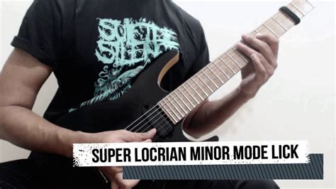 Super Locrian Minor Mode Lick Youtube