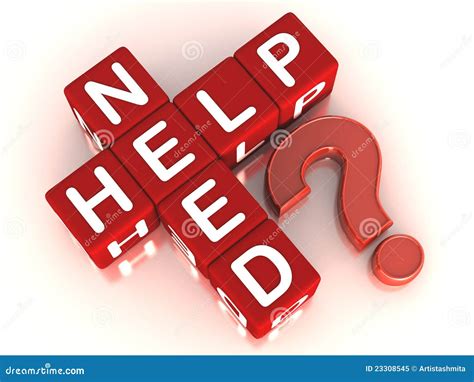 Need Help Stock Illustration Image Of Question Support 23308545