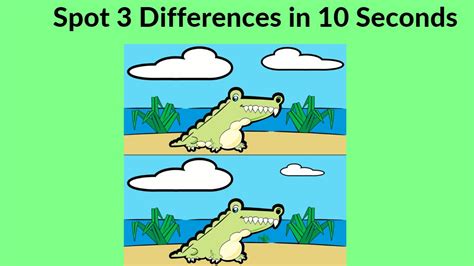 Spot The Difference Can You Spot 3 Differences Within 10 Seconds