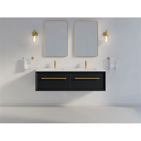 Kohler Enivo 60 In Gloss Black Bathroom Vanity Base Cabinet Without Top