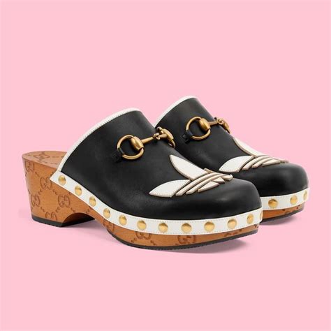 Gucci Adidas X Gucci Womens Leather Clog Womens Leather Clogs