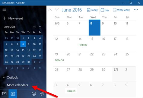 The desktop app unifies your calendar, email, notes, tasks, and contacts into one view. Add National Holidays to Windows 10 Calendar App