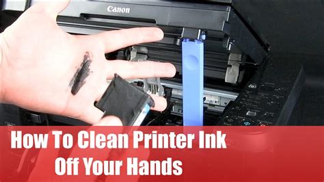 How To Clean Printer Ink Off Your Hands Youtube