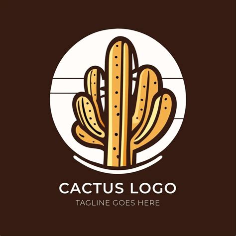 Premium Vector Hand Drawn Cactus Logo Design