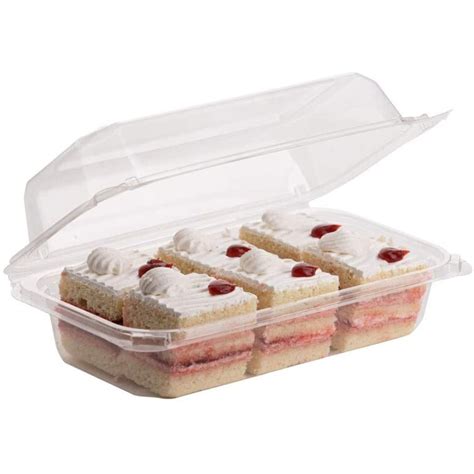 Caribbean Plastic Loaf Container Disposable Plastic Sturdy Hinged Loaf