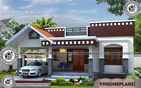 Simple One Story House With Traditional Indian House Designs Having