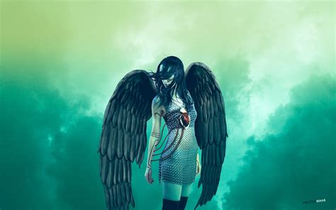 1680x1050 Fantasy Angel Wallpaper Dark Angel Background Image