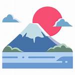 Fuji Icon Pemandangan Japan Gambar Icons Landschaft