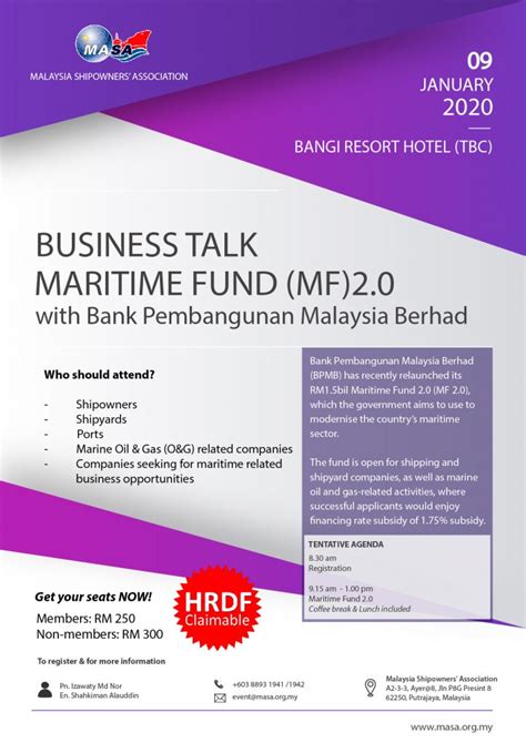 We try our best to maintain this website and provide various types of bank codes, if you have any questions contact us. BUSINESS TALK MARITIME FUND 2.0 with Bank Pembangunan ...