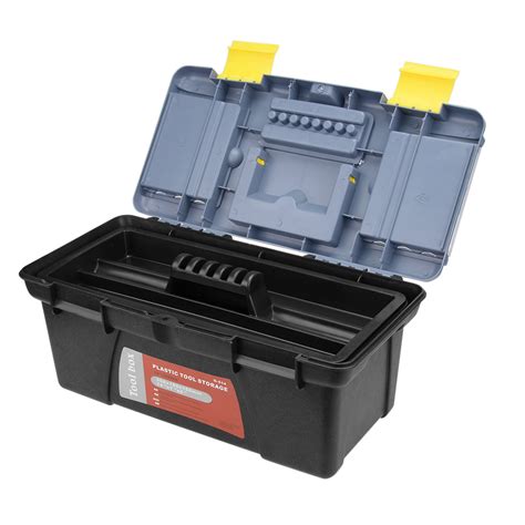 14 Inch Tool Box Plastic Tool Box With Tray And Organizers Includes