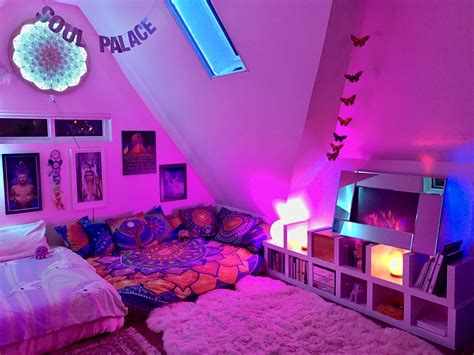 The Dream Den Created By The Space Queen Thespacequeen Space Neon Bedroom Room