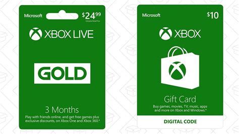 Xbox gift card code is 25 characters long code which is used for gifting purpose. Buy Three Months of Xbox Live Gold, Get a $10 Xbox Gift Card