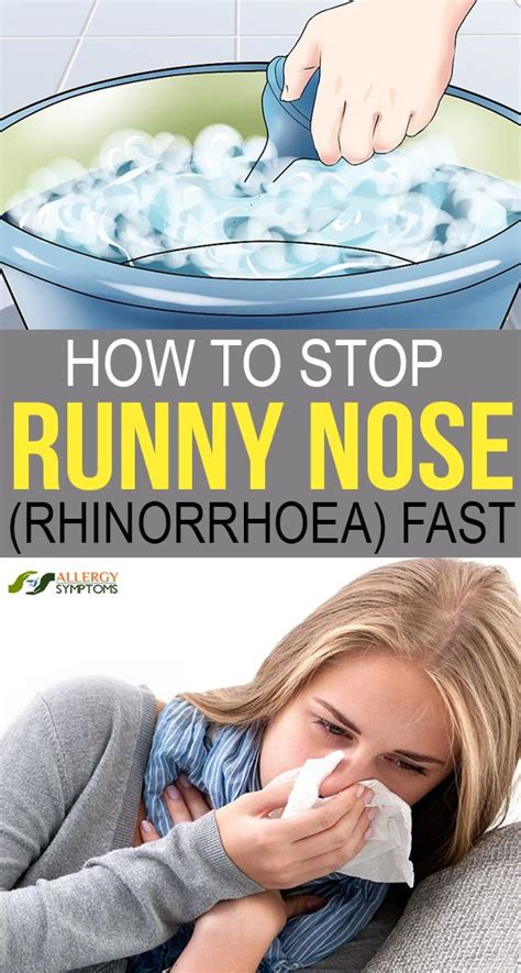 How To Stop A Runny Nose Rhinorrhoea Fast Runny Nose Remedies
