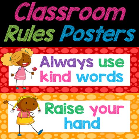 Classroom Rules Posters Poster Template Riset