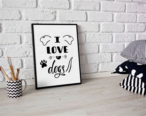 I Love Dogs SVG Dog SVG Dog lover svg cut file Dog funny | Etsy