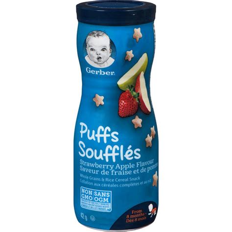 Puffs Strawberry Apple Baby Snacks Gerber 42 G Delivery Cornershop By