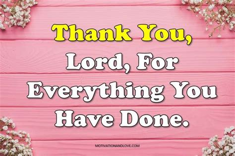Thank You Lord Quotes For All Blessings In 2020 Lord Quote Thank You