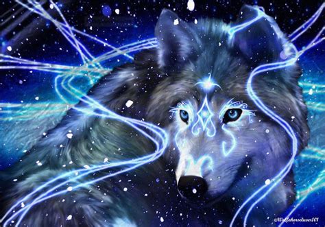 Blue Wolf Spirit Wolf Spirit Animal Wolf Spirit Spirit Animal Art