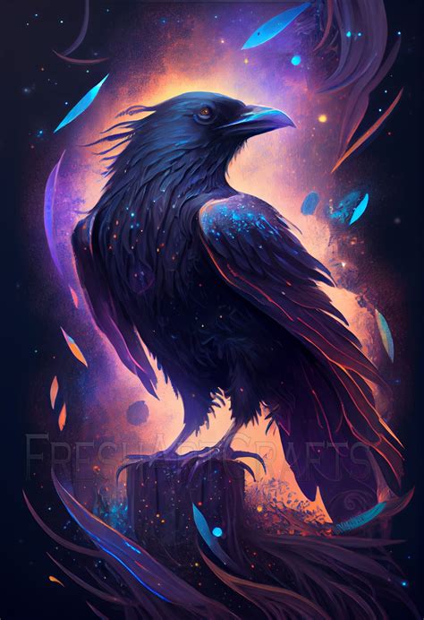 Raven Bird Art