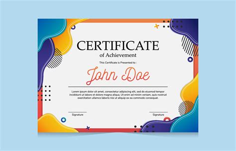 Awesome Abstract Certificate 21169015 Vector Art At Vecteezy