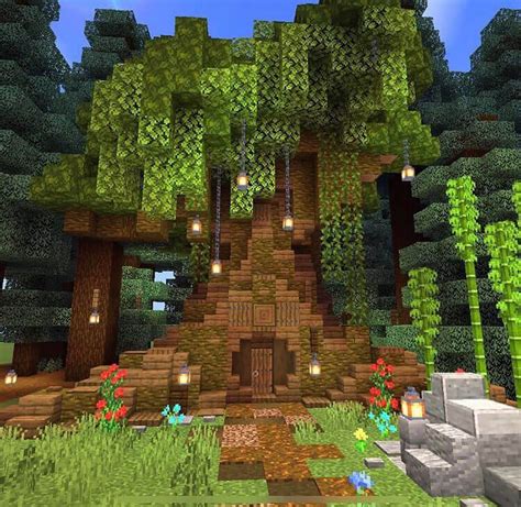 Minecraft Tree House Build Ideas And Tutorials Mom S Got The Stuff In Cute Minecraft