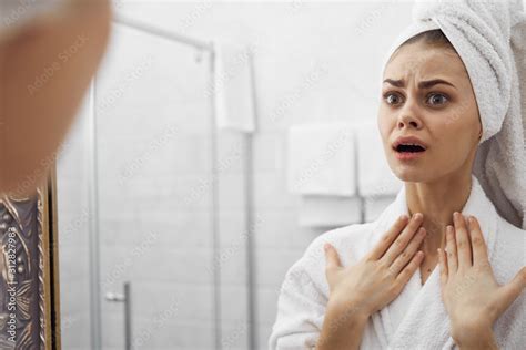 Beautiful Woman Bare Shoulders Clean Skin Stock Photo Adobe Stock