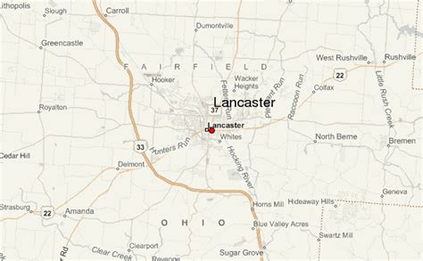 Guía Urbano De Lancaster Ohio