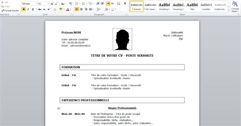 Its amazing experience with making a cv with shriresume. Docx Modele CV 2015 simple ~ StagePFE