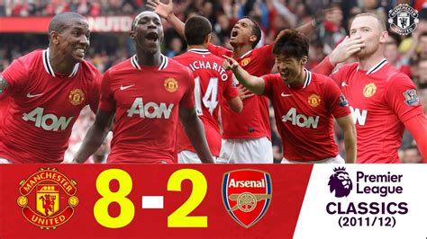 United 8 2 Arsenal On This Day 28 August 2011 Extended Highlights
