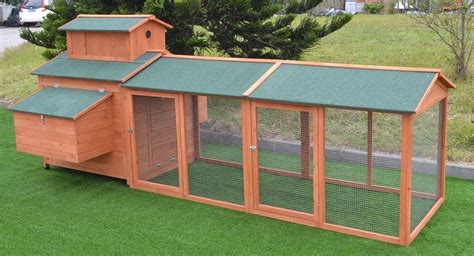 124 Wood Hen Chicken Cage House Coop Huge Wrun 6 Nesting Boxes 10