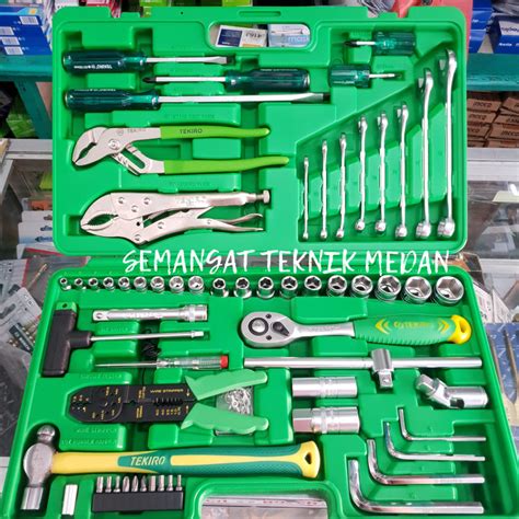Jual Tekiro Mekanik Tool Set Kit Mechanic Box 100 Pcs Tekiro Kota