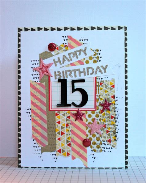 Happy Birthday 15 Girl Birthday Cards Handmade Birthday Cards Happy