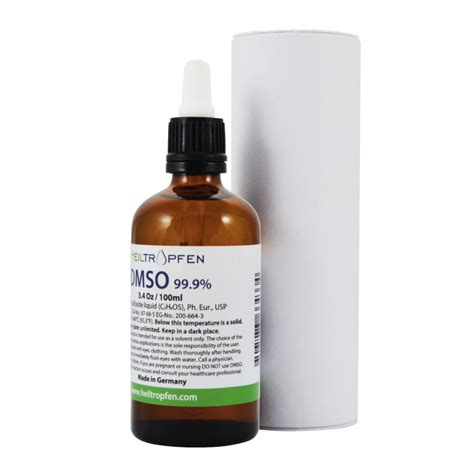 It is widely used to replace sulfur in the human body. DMSO Dimetilsulfoksid 100ml
