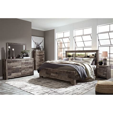 Looking for even more style? Benchcraft Derekson 5 Pc. Bookcase Headboard Bedroom Set ...