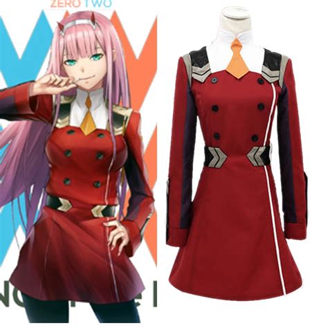 Japanese Anime Darling In The Franxx Cosplay Zero Two Code 002 Cosplay