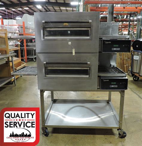 Lincoln Impinger 1132 Commercial Electric Double Conveyor Pizza Oven